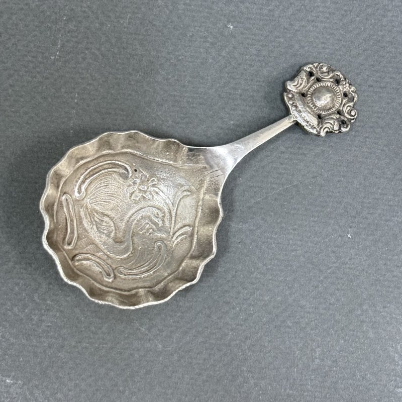 Старинная ложка для чая Лебедь.