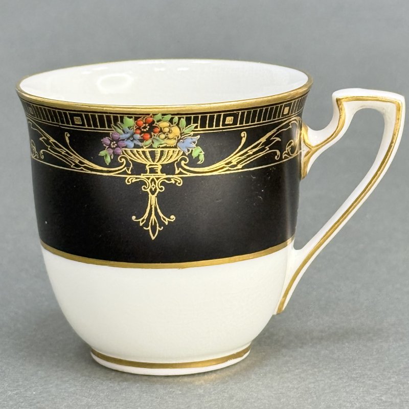 Чашка с блюдцем для кофе в стиле Артдеко Роял Вустер - Marshall Field &Co Англия-США 1920 гг. (д)