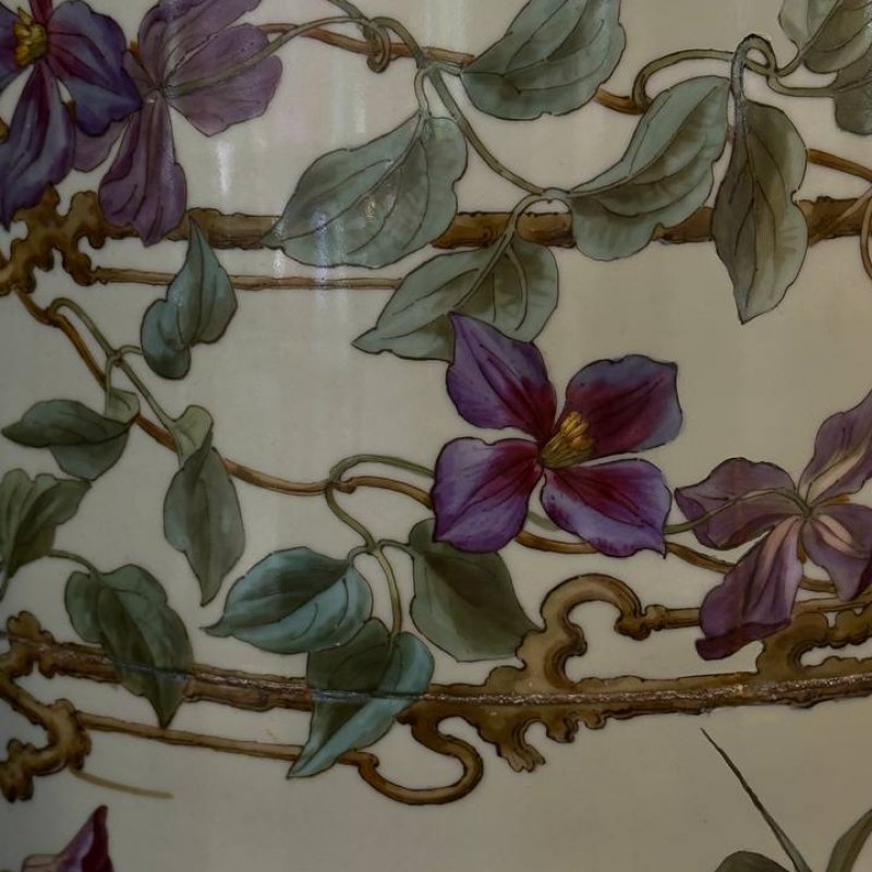 Огромная старинная ваза ИФЗ. Роспись Красовский? Период АлександраIII