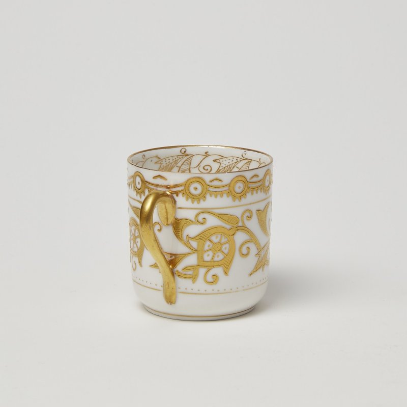Carl Boseck Кофейная чашка с блюдцем - декор позолота