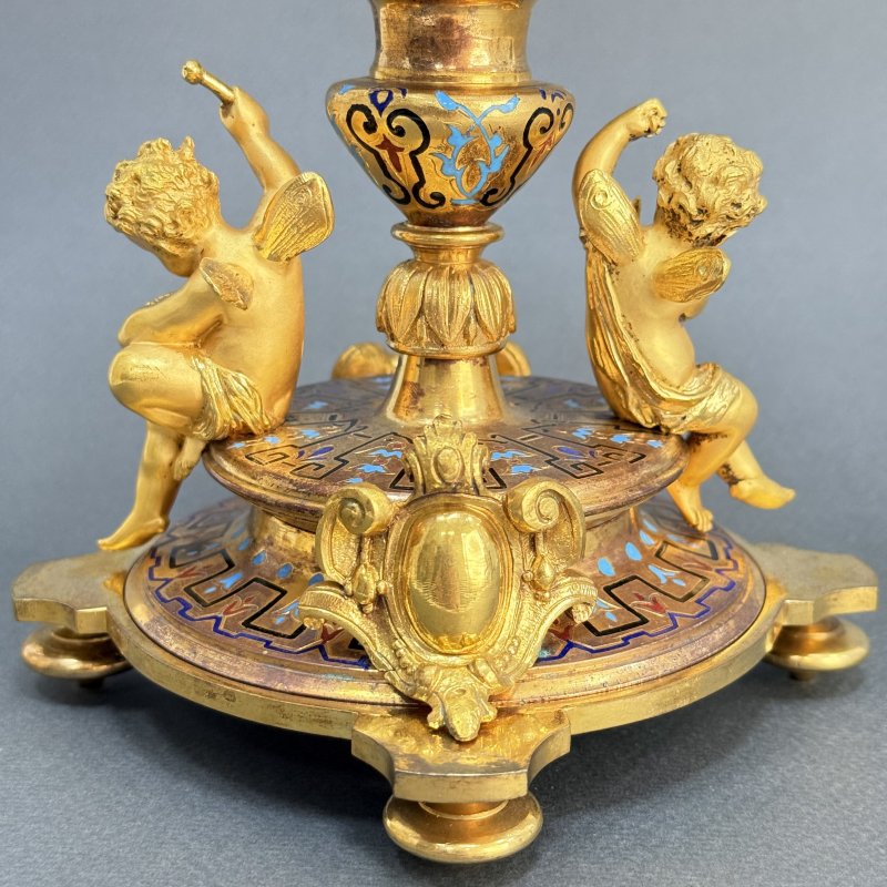 Ваза бронза Baccarat Франция 19 в