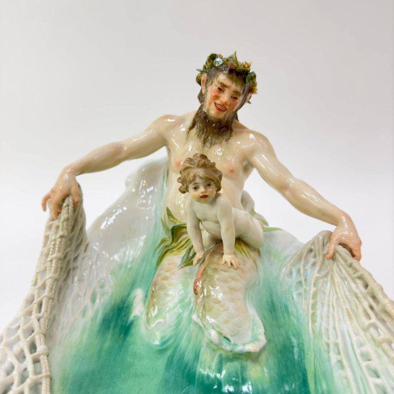 Скульптурная группа Похищение нимфы Тритоном Meissen Германия1900гг