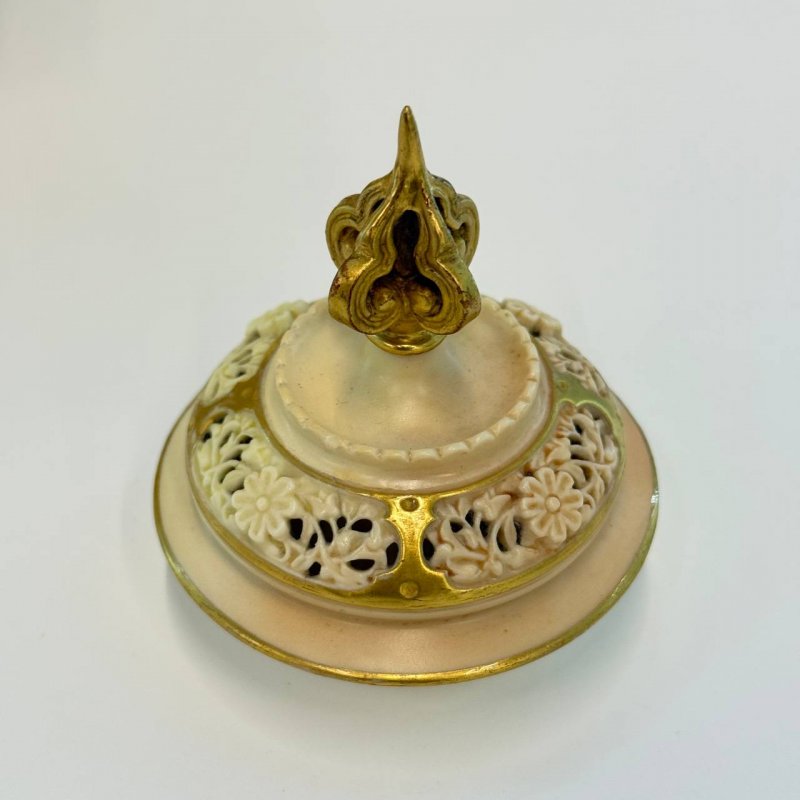 Старинная ваза с крышкой Royal Worcester 1890е гг