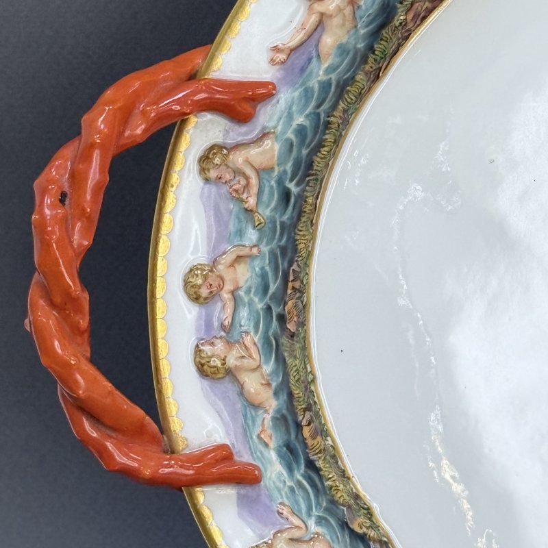 Сервиз тет-а-тет Майсен в стиле Capodimonte Германия 1865 (к)