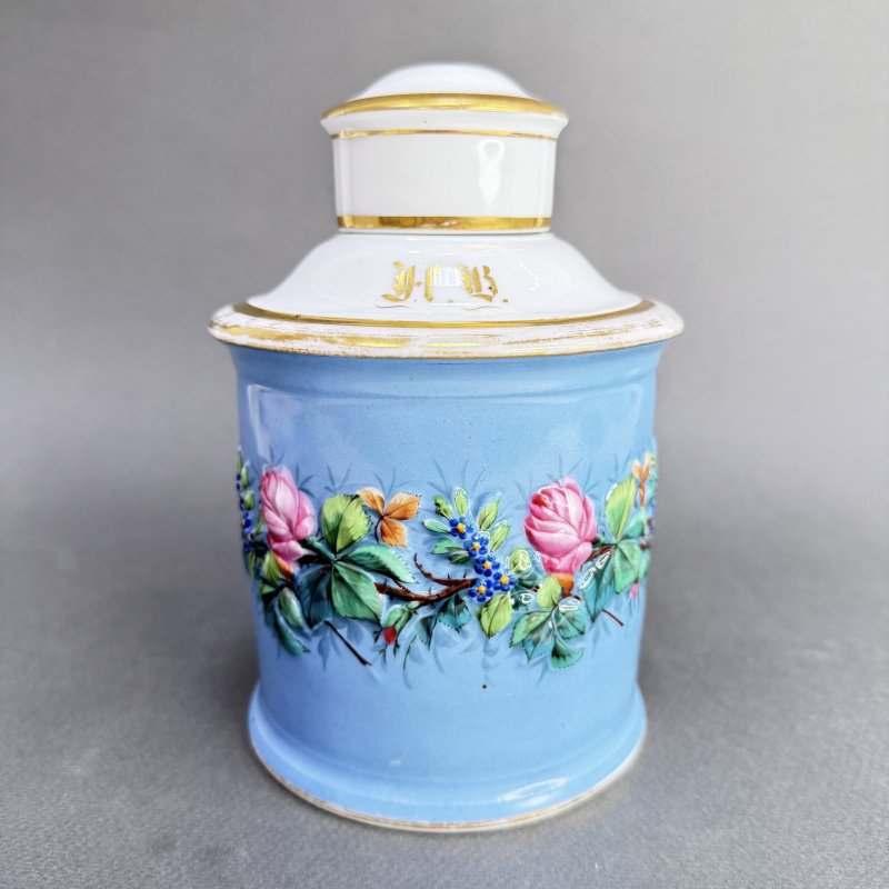 Большая редкая чайница фабрики М.С. Кузнецова в Дулево