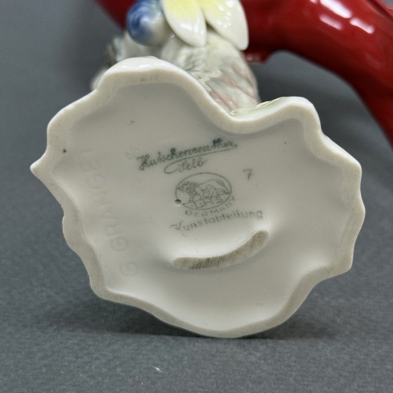 Коллекционная статуэтка птицы Красный Кардинал Фабрика Hutschenreuter 1967 год.