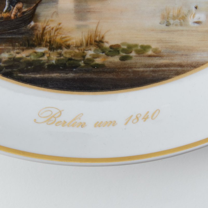 Винтажная тарелка Берлин в 1840 г.
