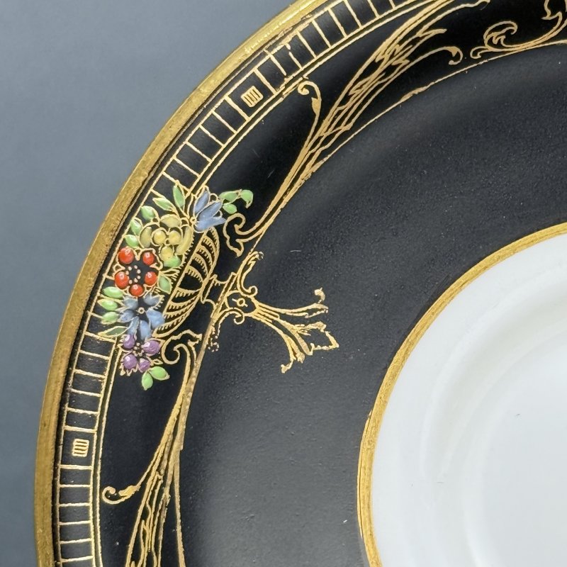 Чашка с блюдцем для кофе в стиле Артдеко Роял Вустер - Marshall Field &Co Англия-США 1920 гг.