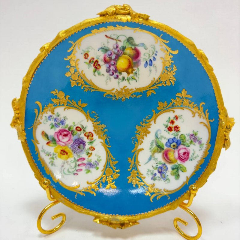 Редкое сервировочное блюдо Sevres 1760е г 