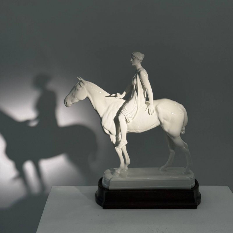 Фигурка «Амазонка» Ар деко 1920 годы KPM Берлин (к)