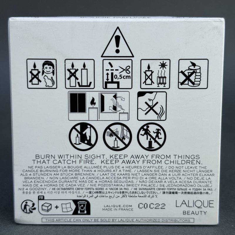 Ароматическая свеча Lalique édition spéciale Chili, La Paz - Bolivia линейка ароматов для дома Voyage de Parfumeur 2024 г