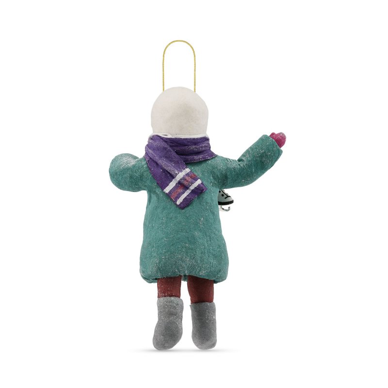 Елочная игрушка «Ирочка с коньками»