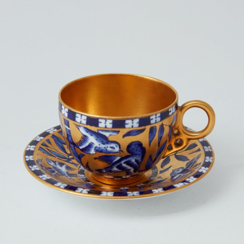 Чашка с блюдцем Blue Birds Bamboo 1910