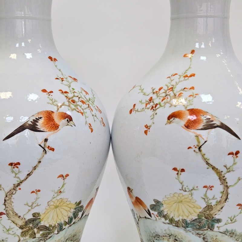 Пара фарфоровых ваз Китай