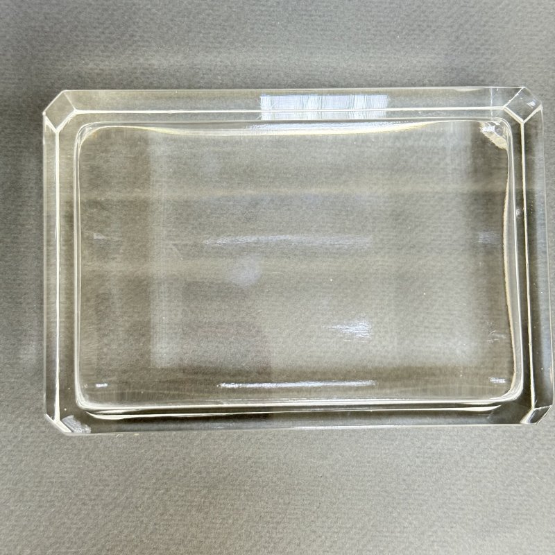 Шкатулка для украшений в стиле Артдеко из сатинового стекла дизайн 1930г. Г. Хоффманн Чехия 21 в