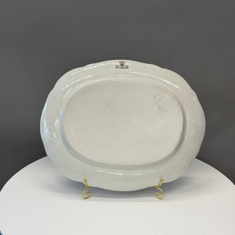 Большое старинное блюдо , Masons , Англия 1815-1820 г , ironstone масса . 