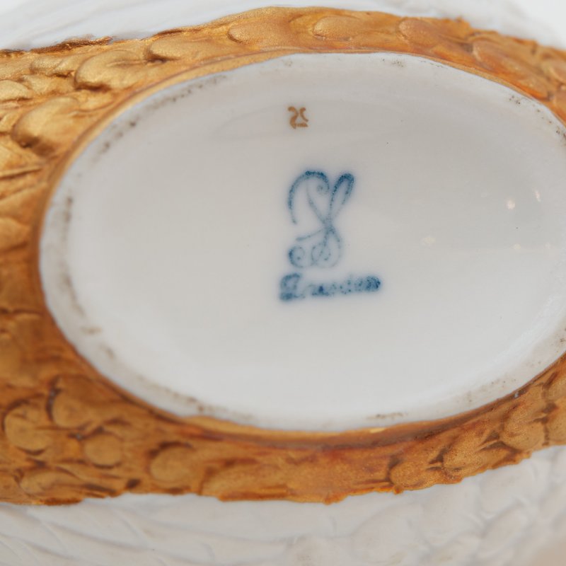 Чашка - соусник в форме лебедя Carl Thieme.