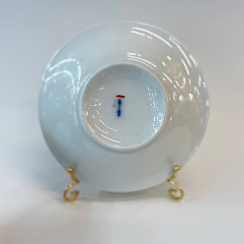  Старинная коллекционная портретная  чашка с блюдцем