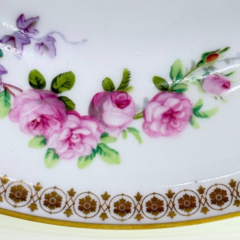 Фарфоровая тарелка императорского Севрского фарфора 