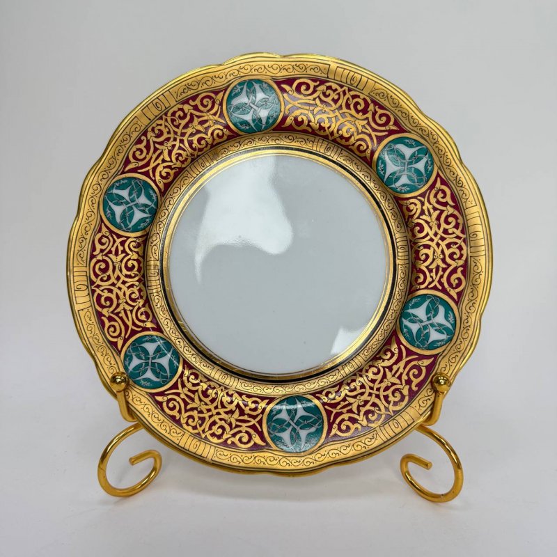 Кофейное трио  в византийском стиле с маркой Товарищество Кузнецова в Москве  (Кспб)