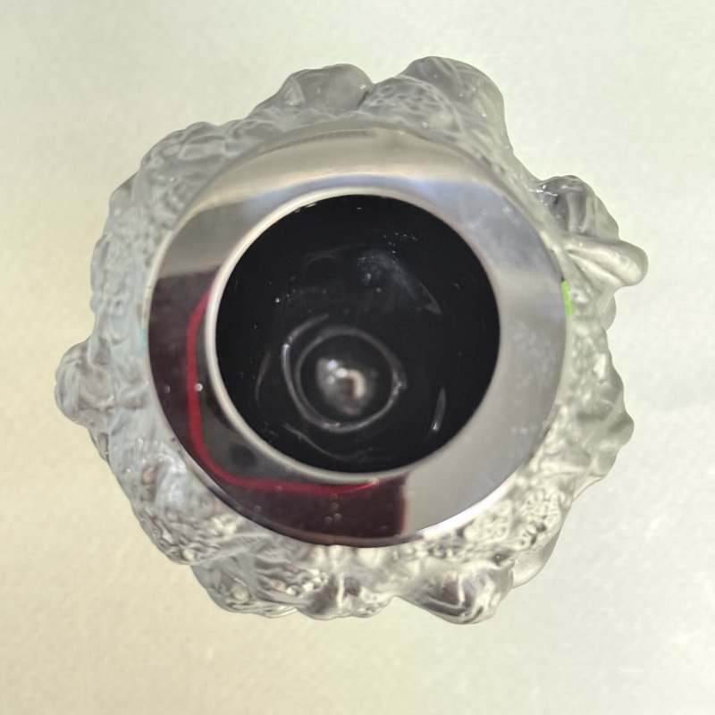 Ваза Вакханки в стиле Артдеко из черного стекла дизайн 1930г. Г. Хоффманн Чехия 21 в