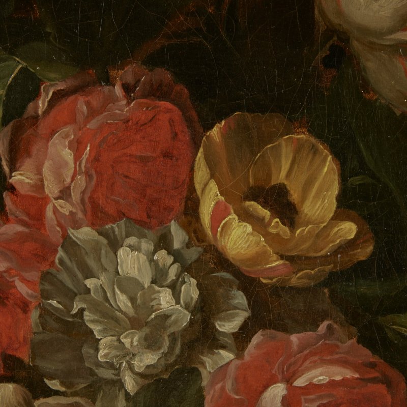 Картина Натюрморт с красными цветами