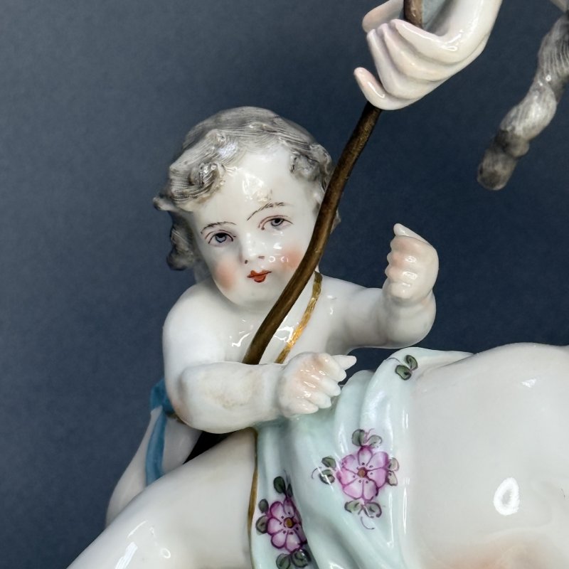 Скульптурная группа Дионис и Ариадна Франция Эдме Самсон 1900 гг