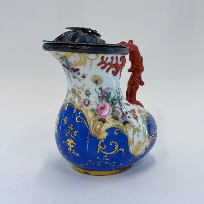 Кувшин в форме античного аска с серебряной крышкой Братья Корниловы (н)