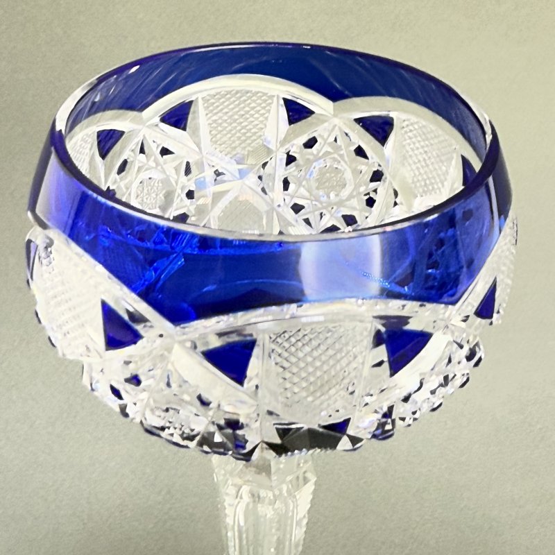 Бокал для вина Саарские мосты или Белфорт V.S.Lambert Бельгия 1900 г