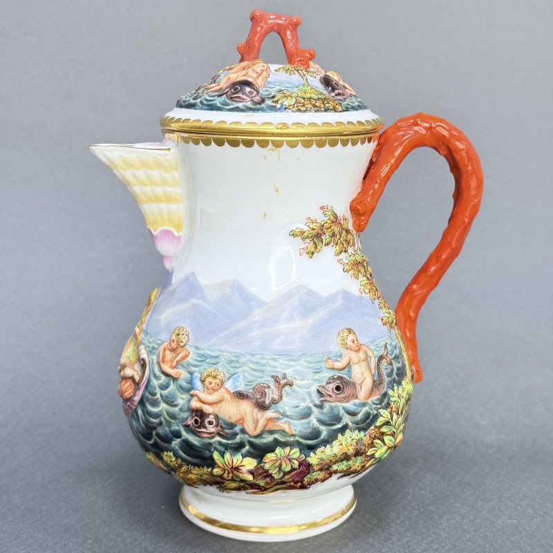 Сервиз тет-а-тет Майсен в стиле Capodimonte Германия 1865 (к)