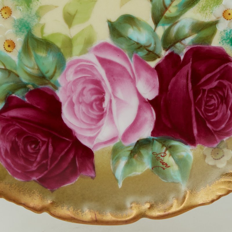 Тарелка с розами Франция T&V