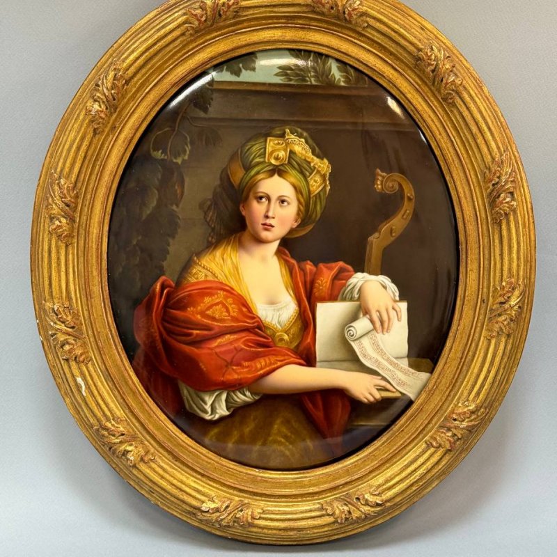 Большой живописный пласт с портретом Кумская Сивилла