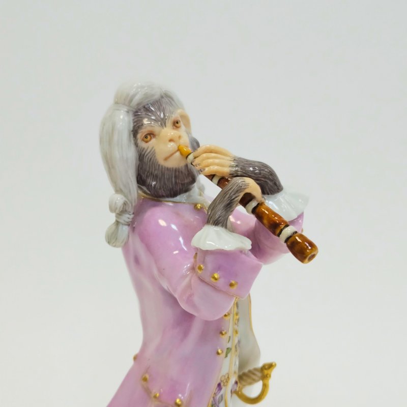 Статуэтка Обезьяна с флейтой Meissen