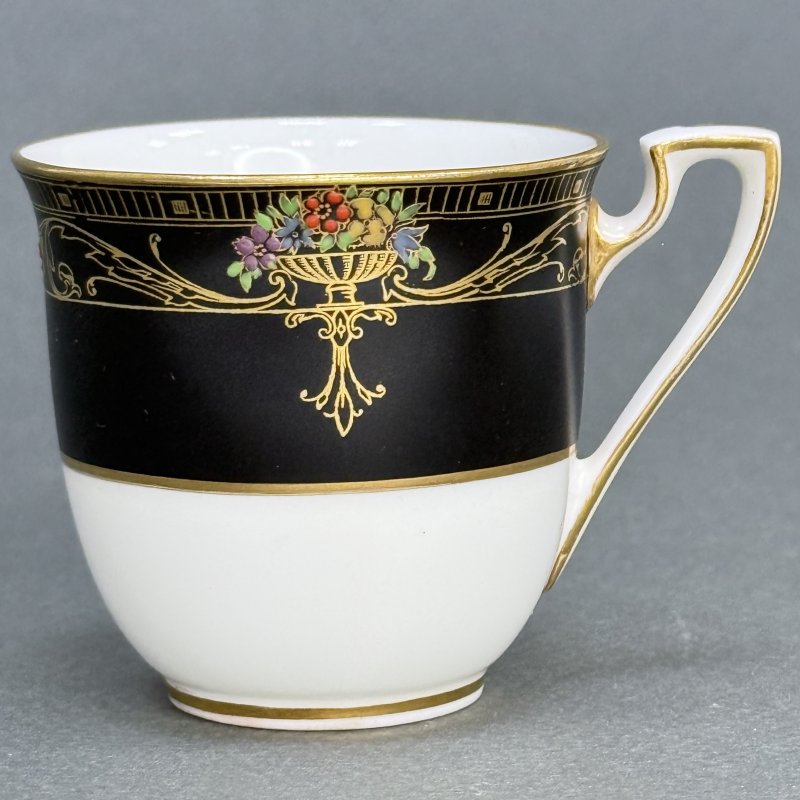 Чашка с блюдцем для кофе в стиле Артдеко Роял Вустер - Marshall Field &Co Англия-США 1920 гг.