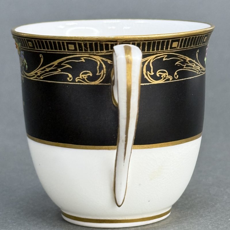 Чашка с блюдцем для кофе в стиле Артдеко Роял Вустер - Marshall Field &Co Англия-США 1920 гг.