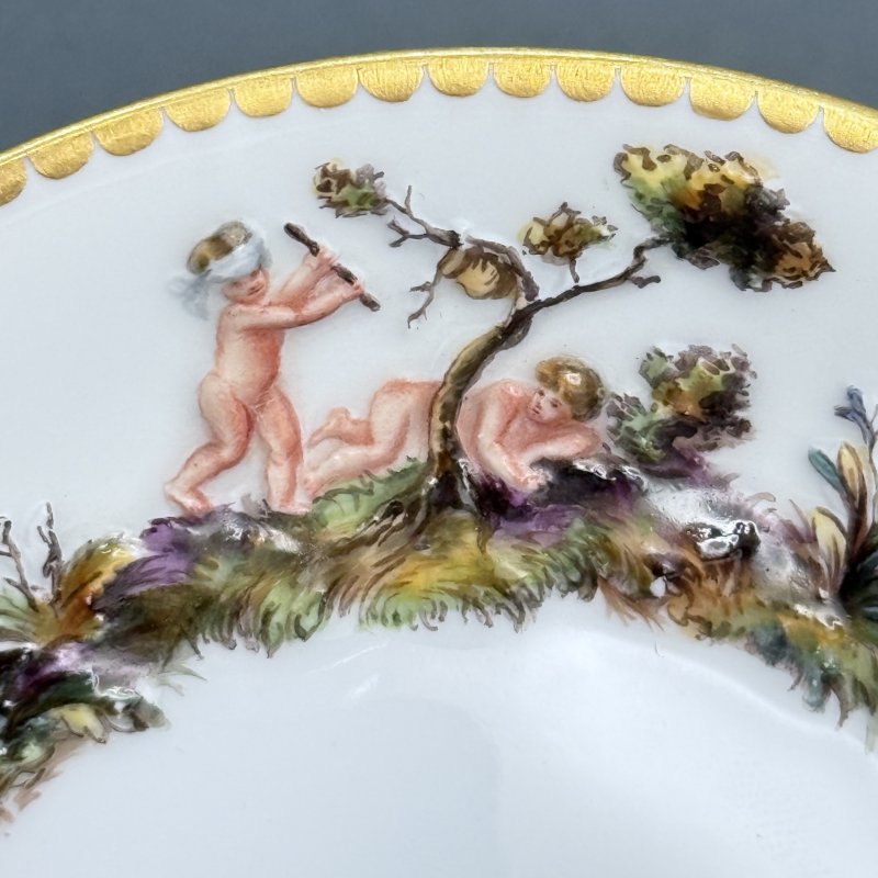 Сервиз тет-а-тет Майсен в стиле Capodimonte Германия 1865 (к)