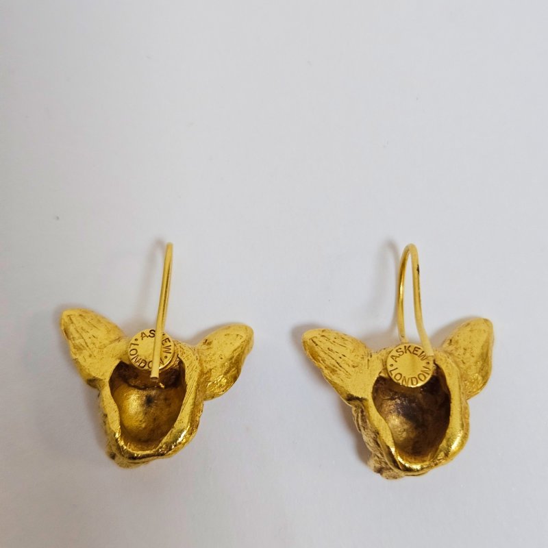 Комплект колье, серьги и брошь с чихуахуа и искусственным жемчугом Askew London 