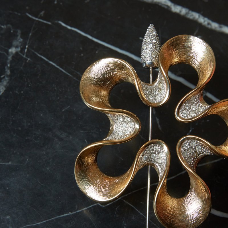 Брошь с булавкой заколка Как цветок Piette Lauj