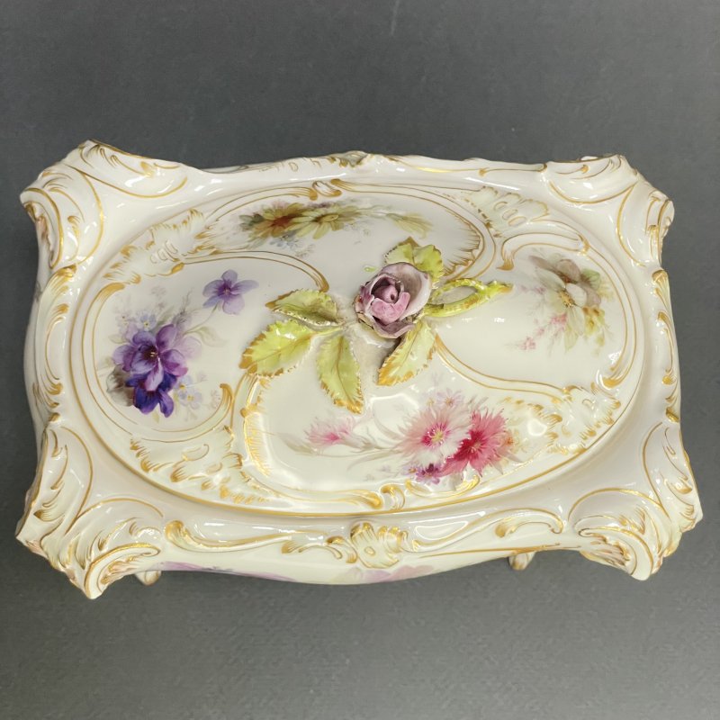 Старинная шкатулка в стиле Weichmalerei KPM  1900-1910 г 