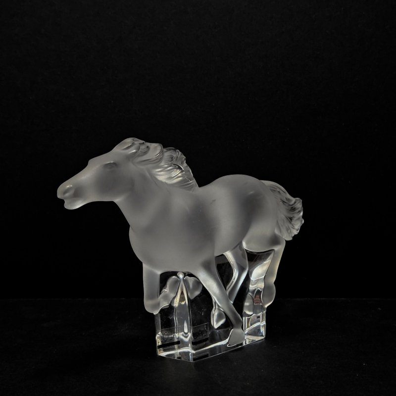 Скульптура Конь прозрачный Lalique