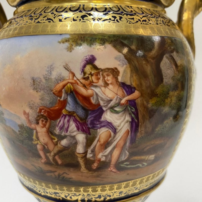 Парные вазы Meissen 1870-80 гг