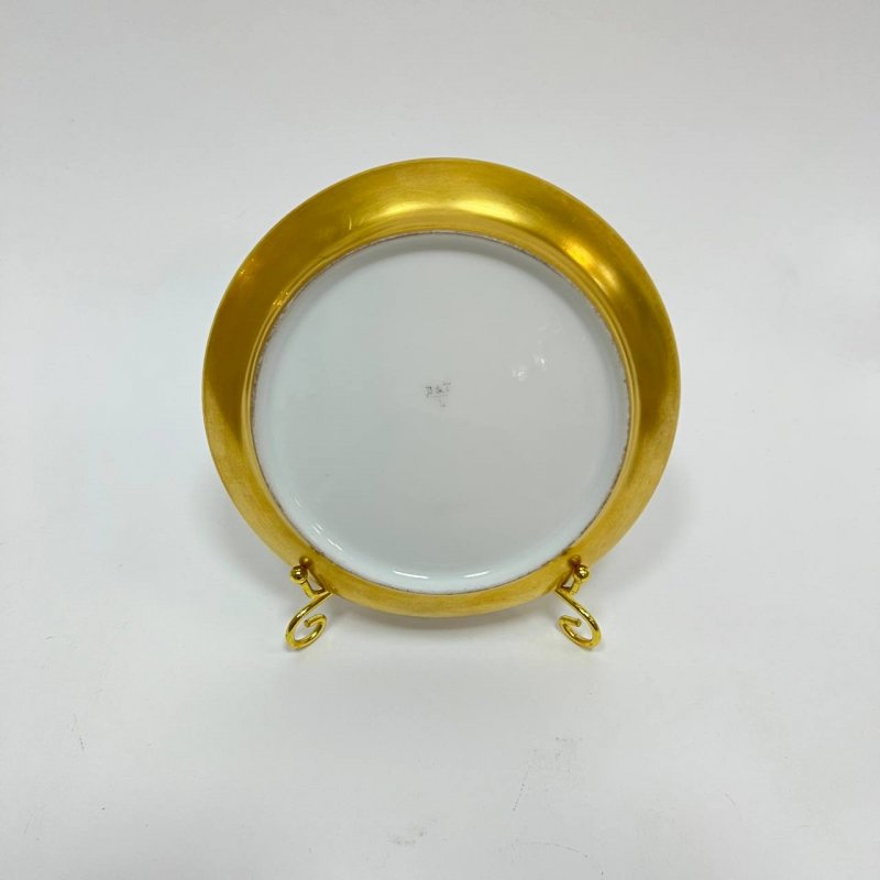Редкая Чашка на ножке с блюдцем Limoges 1880 гг