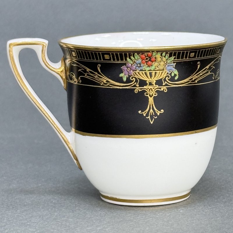 Чашка с блюдцем для кофе в стиле Артдеко Роял Вустер - Marshall Field &Co Англия-США 1920 гг.