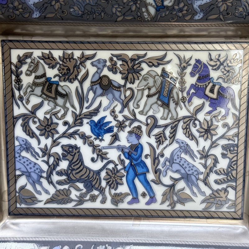 Пепельница HERMES дизайн по спец заказу для Ага Хана ( Aga Khan IV ) Франция 1980-1990