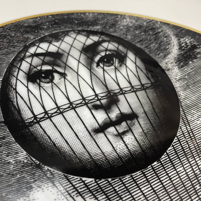 Коллекционная тарелка Fornasetti ( Форназетти ) Фабрика Rosenthal ( Розенталь )