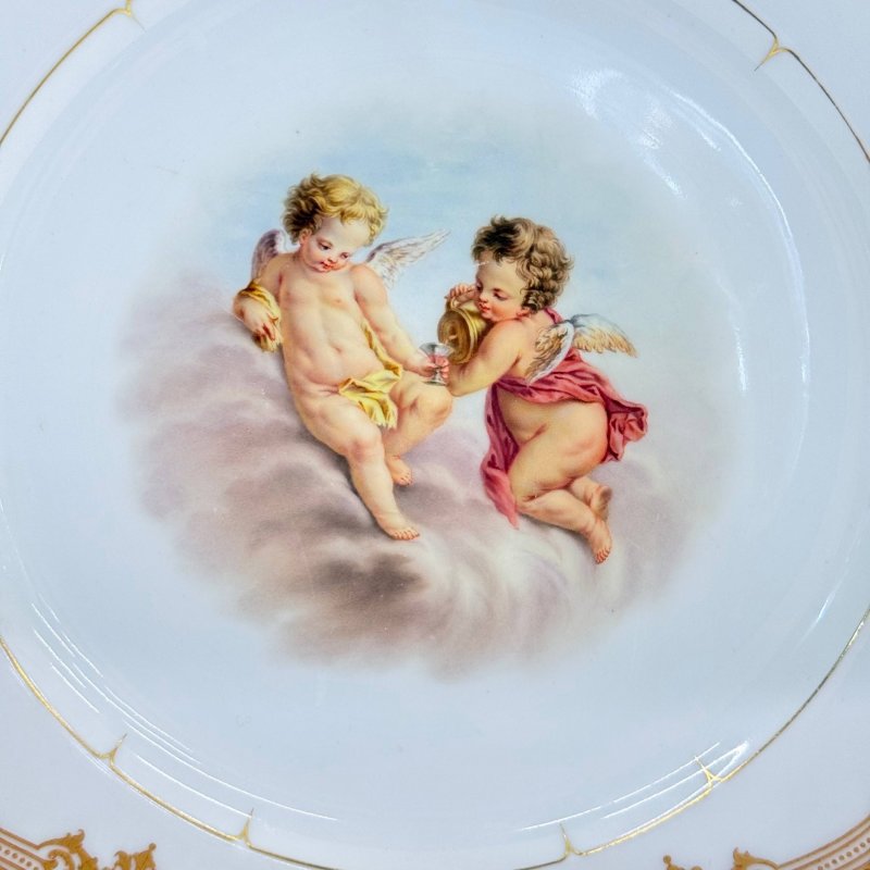 Тарелка из сервиза для великого князя Александра Александровича, будущего императора Александра III ИФЗ