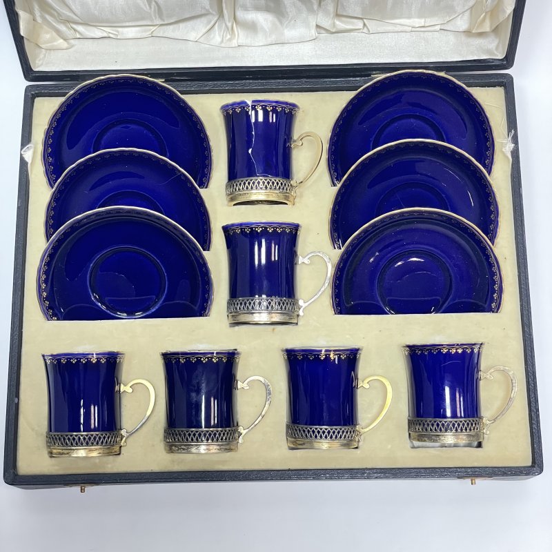 Набор для Мокко Royal Worcester  Англия 1900е г