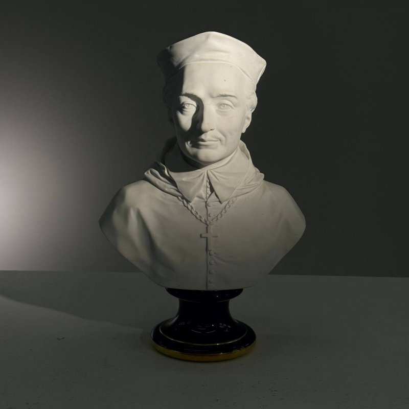 Бюст Шарля Борромео период Наполеона III ( годы жизни 1808 - 1873 г ) 1869 год Sevres 