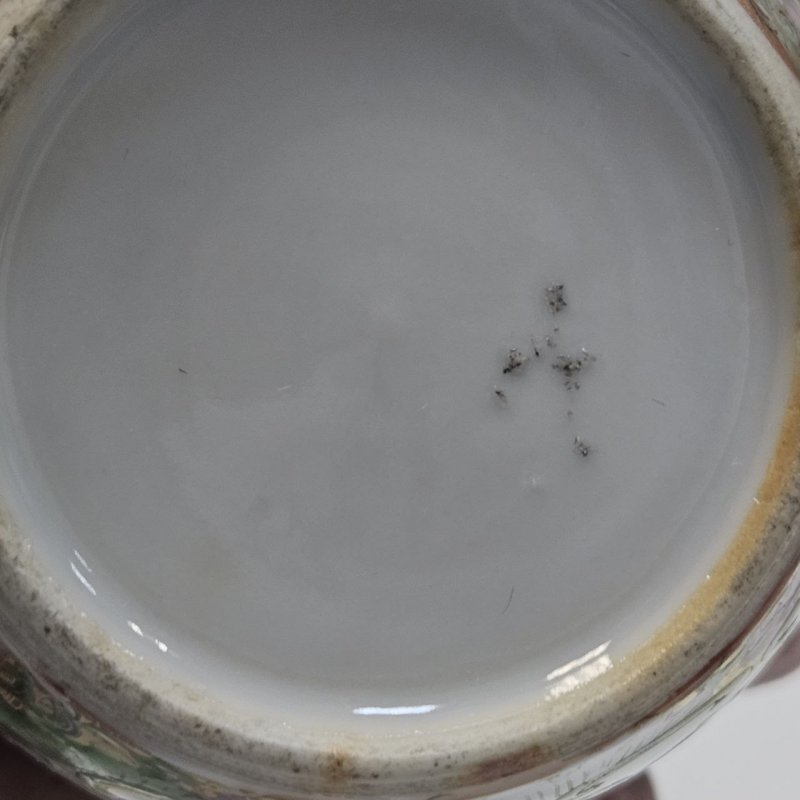 Чайник Китай 1800е полихромная роспись