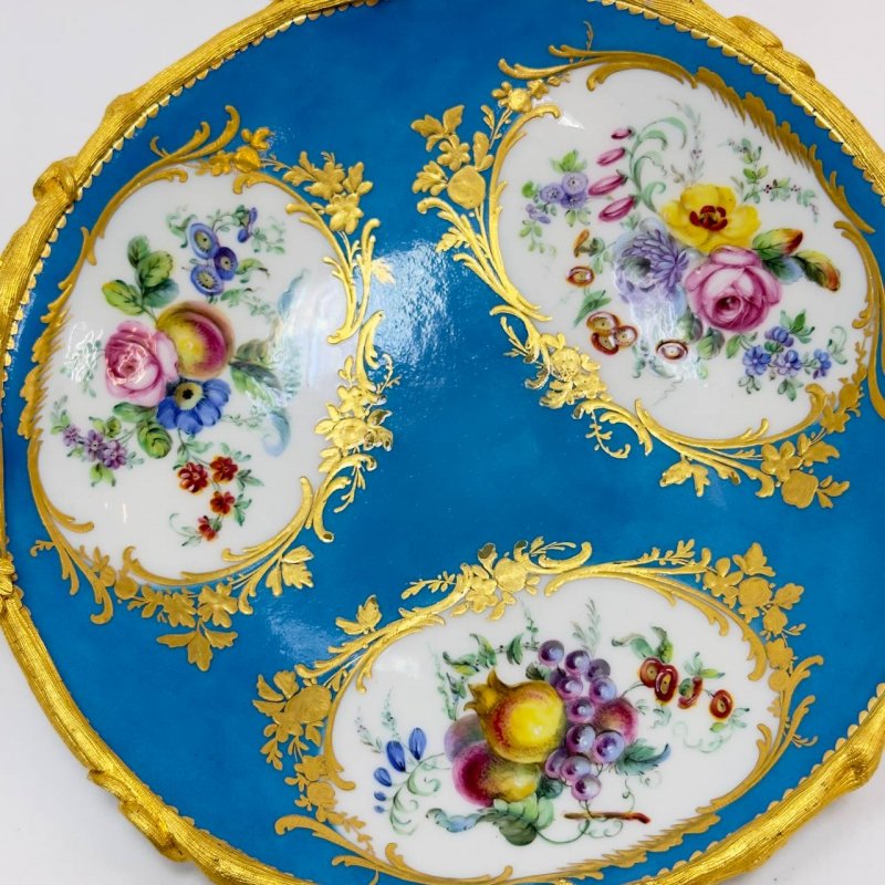 Редкое сервировочное блюдо Sevres 1760е г 